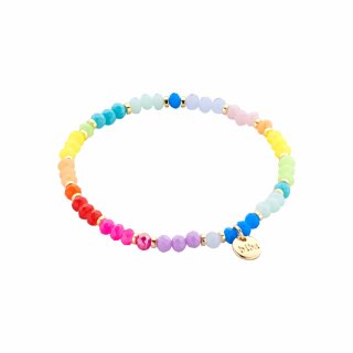 biba Armband 4 mm Crystal - Bunt