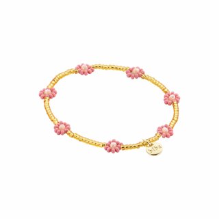 biba Armband Flower Power - Altrosa