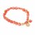 biba Armband Crystal mit Muschel goldfarben - Koralle