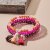 biba Armband Crystal mit Anhänger silberfarben - Pink