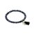 biba Armband Crystal mit Anhänger silberfarben - Dunkelblau