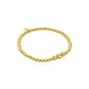 biba Armband Metall gold matt Perlen