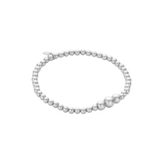 biba Armband Metall silber matt Perlen