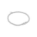 biba Armband Metall silber matt Perlen