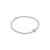 biba Armband Metall silber 4 mm mit Glitzerperle