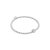 biba Armband Metall silber matt 4 mm mit Glitzerperle