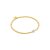 biba Armband Metall gold matt 3 mm mit Glitzerperle