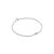 biba Armband Metall silber matt 2 mm mit Glitzerperle