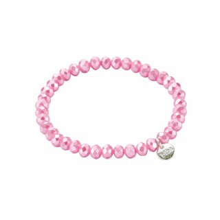 biba Armband Crystal rosa 6 mm