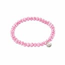 biba Armband Crystal rosa 6 mm