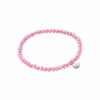 biba Armband Crystal rosa 4 mm