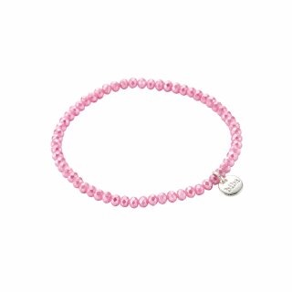 biba Armband Crystal rosa 3 mm