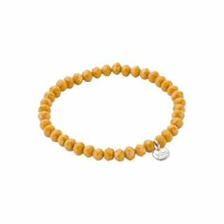 biba Armband Crystal senfgelb 4 mm