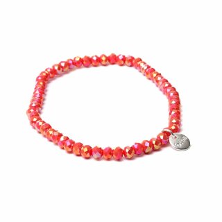 biba Armband Crystal korallenrot 4 mm