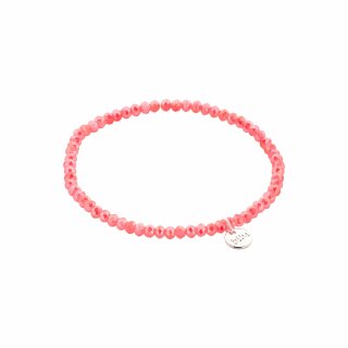 biba Armband Crystal neonkoralle 3 mm