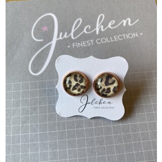 JULCHEN Ohrstecker mit roségoldfarbener Fassung LEO