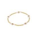 biba Armband Metall - Gold mit Rosa