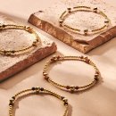 biba Armband Metall - Gold mit Rosa