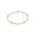 biba Armband Metall - Gold mit Rosa