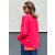 MISS GOODLIFE - V-Neck Sweatpullover NAMASTÉ mit Strass - Neonpink/Neongelb