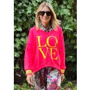 MISS GOODLIFE - V-Neck Sweatpullover LOVE -...