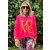 MISS GOODLIFE - V-Neck Sweatpullover LOVE - Neonpink/Neongelb