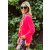 MISS GOODLIFE - V-Neck Sweatpullover LOVE - Neonpink/Neongelb