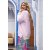 MISS GOODLIFE - V-Neck Sweatpullover L(I)EBE mit Strass - Rosa/Neongelb