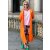MISS GOODLIFE - V-Neck Sweatpullover L(I)EBE mit Strass - Rosa/Neongelb