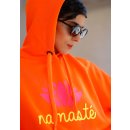 MISS GOODLIFE - Hoodie NAMASTÉ - Neonorange/Neongelb