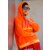 MISS GOODLIFE - Hoodie NAMASTÉ - Neonorange/Neongelb