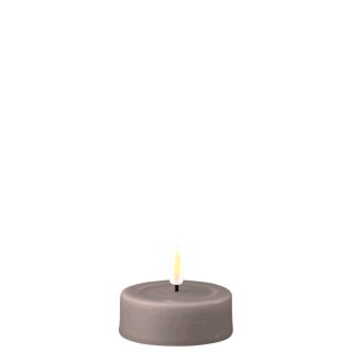2er Set Jumbo Teelichter 6,1 x 2,5 cm - Grau