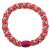 KKNEKKI Haargummi - Pink Neon Silver Glitter Stripe