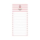 Notizblock Anker rosa