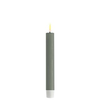 2er Set Stabkerze 15 cm - Salbeigrün