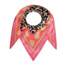 ZWILLINGSHERZ Dreieckstuch STRANDPINK 1 mit Baumwolle - Beige-Orange-Pink