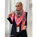 ZWILLINGSHERZ Dreieckstuch STRANDPINK 1 mit Baumwolle - Beige-Orange-Pink