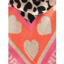 ZWILLINGSHERZ Dreieckstuch STRANDPINK 1 mit Baumwolle - Beige-Orange-Pink