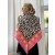 ZWILLINGSHERZ Dreieckstuch STRANDPINK 1 mit Baumwolle - Beige-Orange-Pink