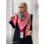 ZWILLINGSHERZ Dreieckstuch STRANDPINK 1 mit Baumwolle - Beige-Orange-Pink