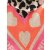 ZWILLINGSHERZ Dreieckstuch STRANDPINK 1 mit Baumwolle - Beige-Orange-Pink