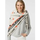 ZWILLINGSHERZ Dreieckstuch LOVE IS LOVE  mit Baumwolle - Beige-Orange