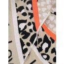 ZWILLINGSHERZ Dreieckstuch LOVE IS LOVE  mit Baumwolle - Beige-Orange