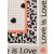 ZWILLINGSHERZ Dreieckstuch LOVE IS LOVE  mit Baumwolle - Beige-Orange
