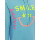 ZWILLINGSHERZ Hoodie - HAPPY SMILE LOVE - Türkis