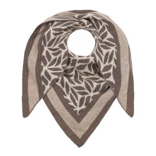 ZWILLINGSHERZ Dreieckstuch WINTERWALD - Beige