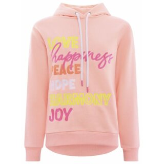 ZWILLINGSHERZ Hoodie LOVE HAPPINESS  - Koralle