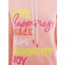 ZWILLINGSHERZ Hoodie LOVE HAPPINESS  - Koralle