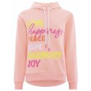 ZWILLINGSHERZ Hoodie LOVE HAPPINESS  - Koralle S