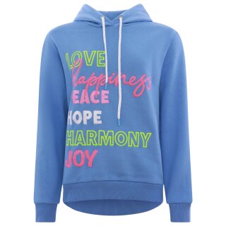 ZWILLINGSHERZ Hoodie LOVE HAPPINESS  - Blau M